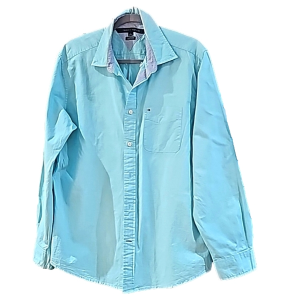 Tommy Hilfiger Classic Fit Shirt mint green medium